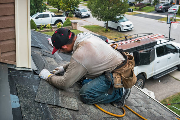 Professional Emergency Roof Repair technician working in North Bend, NE
